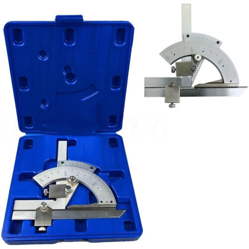 Woodworking Protractor Portable Angle Tool Corner Protractor Gauge With Carry Box For Angle Measurement 2