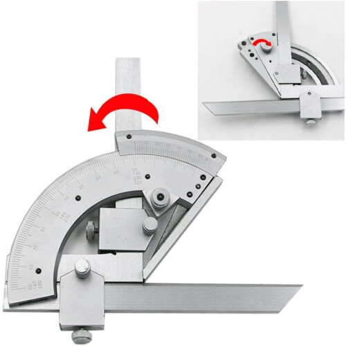 Woodworking Protractor Portable Angle Tool Corner Protractor Gauge With Carry Box For Angle Measurement 1