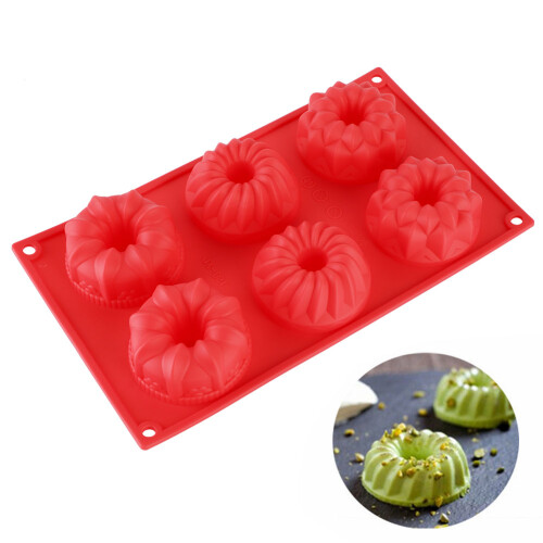 Versatile Silicone 6-Cavity Bakeware, European-grade Silicone For Enhanced Durability 1