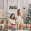 Χριστουγεννιάτικη διακόσμηση πόρτας με κρεμαστό πιάτο πόρτας, δημιουργικό 3