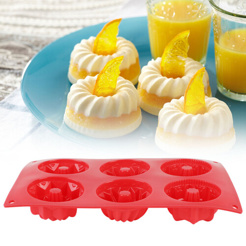 Versatile Silicone 6-Cavity Bakeware, European-grade Silicone For Enhanced Durability 2