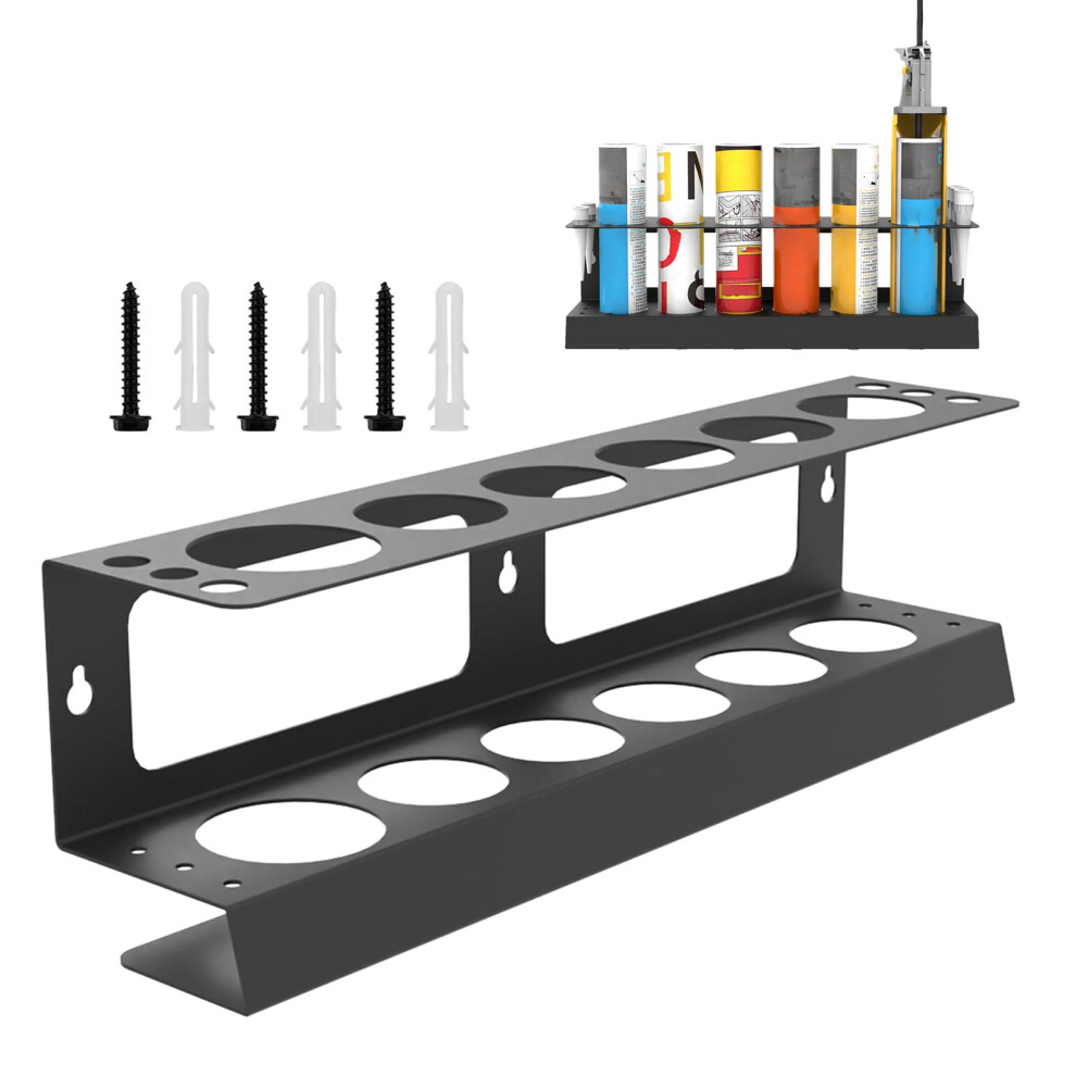 Caulking Tube Holder Wall Mount Rustresistant Steel Storage Rack For Garage Sealant Organization 9187378835180