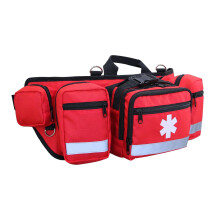 Help Bag Outdoor Waist Bag for First Aid Kit, Large Capacity Waist Pack Storage Bag with Multiple Pockets