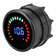 Universal 52mm Digital Turbo Boost Gauge Voltmeter 12V Black Dial