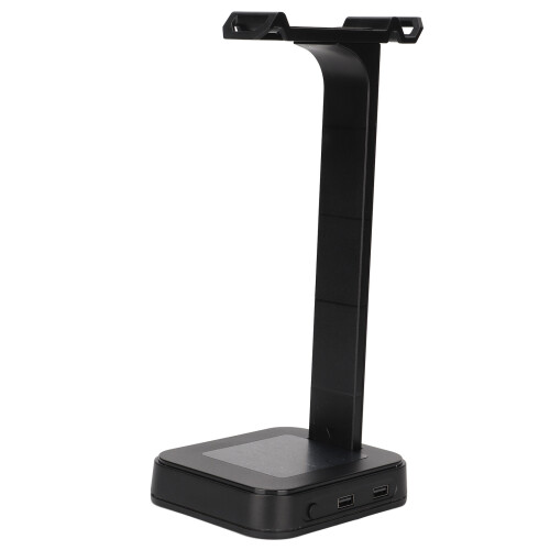 Support de rangement pour casque audio avec interface USB, présentoir pour casque audio avec éclairage LED RGB, support réglable, base 2