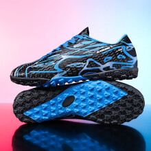 (TianBlue-TF, 40) New Men Soccer Shoes Sport Training Football Boots Soft Ultralight Breathable Professional Sneakers