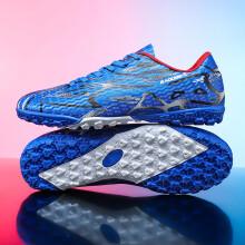 (BaoBlue-TF, 33) New Men Soccer Shoes Sport Training Football Boots Soft Ultralight Breathable Professional Sneakers