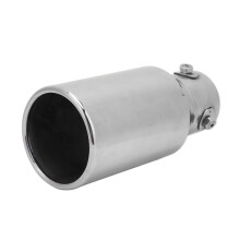 Edelstahl Silber Spiegelpolierte Auspuffblende für Auto 60x89mm