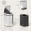 Homcom (Silver) HOMCOM 12L Sensor Bin, Automatic Touchless Motion Sensor Kitchen Bin 3
