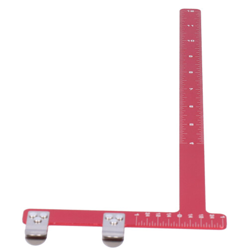 Aluminiumlegierter L-förmiger Bogenlineal für Recurve/Compound, Rot 1