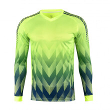 (Green Shirt, M Height 160-165CM) Men Kid Soccer Shirt Goalkeeper Uniform Long Sleeve Football Training Soccer Jersey Pant Soccer Short