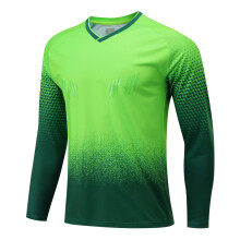 (Blank Green 1 Shirt, 2XL Height 175-180CM) Men Football Goalkeeper's Uniform , Athletes Soccer Goalie Shirt