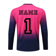 (Custom Rose 1 Shirt, M Height 160-165CM) Men Football Goalkeeper's Uniform , Athletes Soccer Goalie Shirt