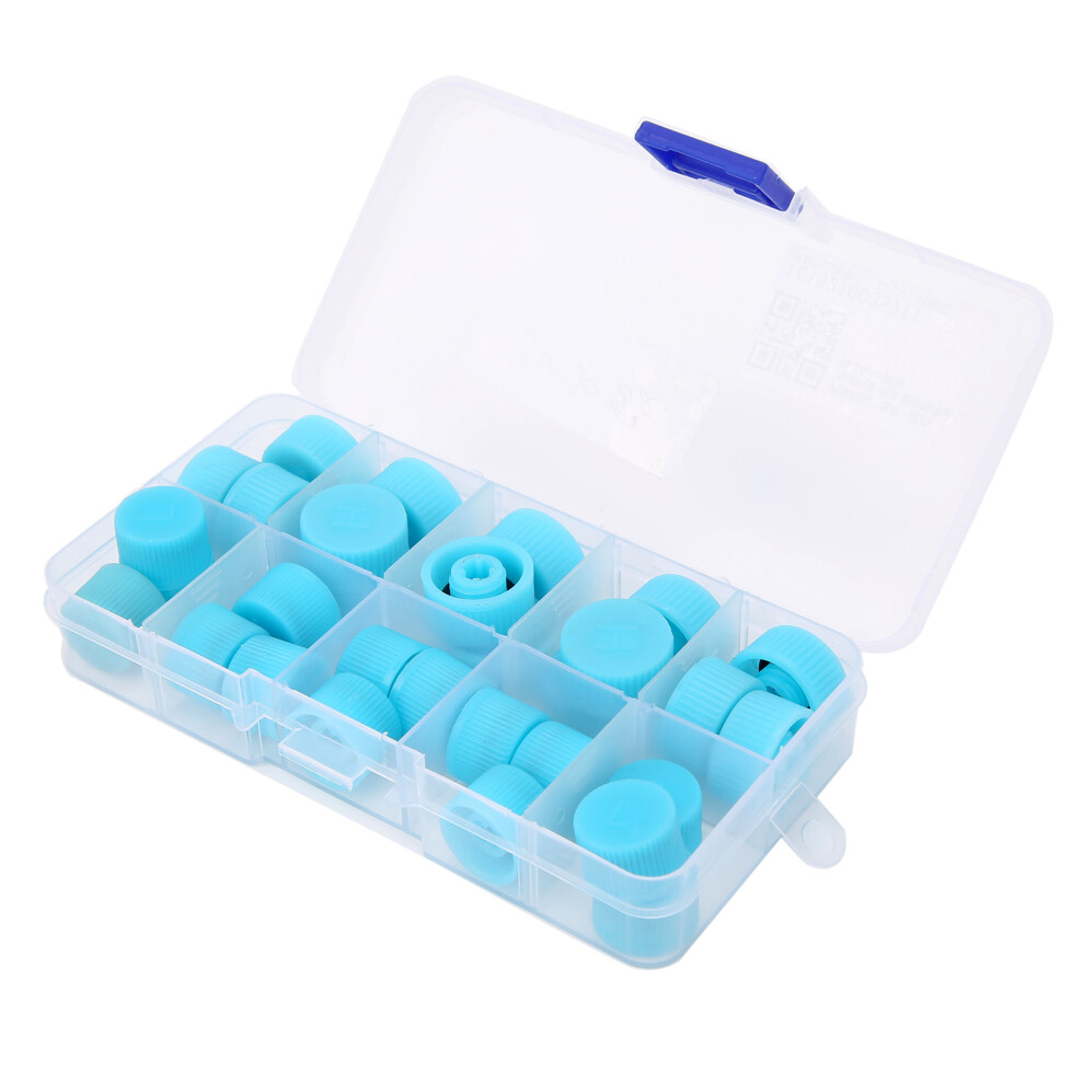 30Pcs A/C Refrigerant Port Cap Set For Hvac Purge And Repair Dust Covers 4181379190496