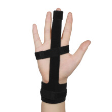 Schwarzer Finger Schutz mit Stahlplatte – Ergonomische Unterstützung, 24*26 cm