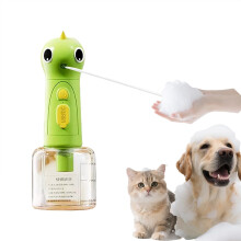 Electric Pet Shampoo Dispenser with Automatic Dense Foam, IPX7 Waterproof, Large Capacity Green