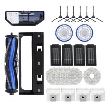 Pièces de rechange pour aspirateur robot pour T50 PRO OMNI / T50PRO / T50 OMNI: brosses latérales principales, chiffons de nettoyage, filtres