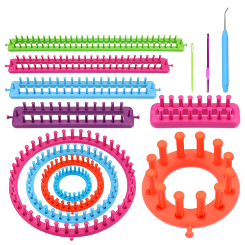 1 or 2 Set Knitting Frame Round Rectangular-Round woven frame 1