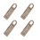 4Pieces Zippers Puller Replacements Set Zippers Puller-copper 1