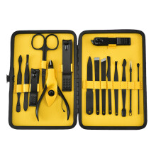 Kit de manucure portable, outils en acier inoxydable pour des résultats professionnels, étui de voyage pour un rangement sûr, multifonction,