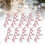 10PCS Pink Triangular Rhinestone Crown Cloth Applique 10x3.7cm 1