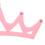 10PCS Pink Triangular Rhinestone Crown Cloth Applique 10x3.7cm 6