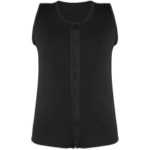 Gilet con cerniera, corsetto dimagrante per uomo, gilet sauna per migliorare l'allenamento, formula assorbente del sudore, materiale spesso, design