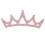 10PCS Pink Triangular Rhinestone Crown Cloth Applique 10x3.7cm 14