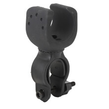 Soporte para bastón de agarre fuerte y duradero para accesorios de andador, soporte universal para bastón con rotación de 360 grados, fácil