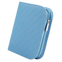 Étui à crochet vide, sac de rangement de crochet Portable-Bleu
