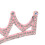 10PCS Pink Triangular Rhinestone Crown Cloth Applique 10x3.7cm 8