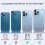 iPhone 13 Pro / 13 Pro Max Kameraschutz 3er-Pack gehärtetes Glas 6