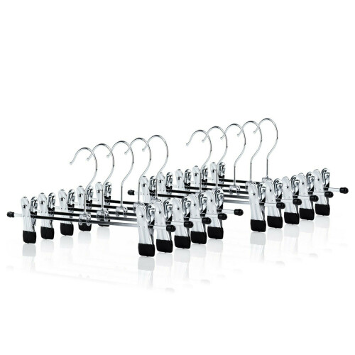 Hosenbügel / Rockbügel mit Clips   10-pack
