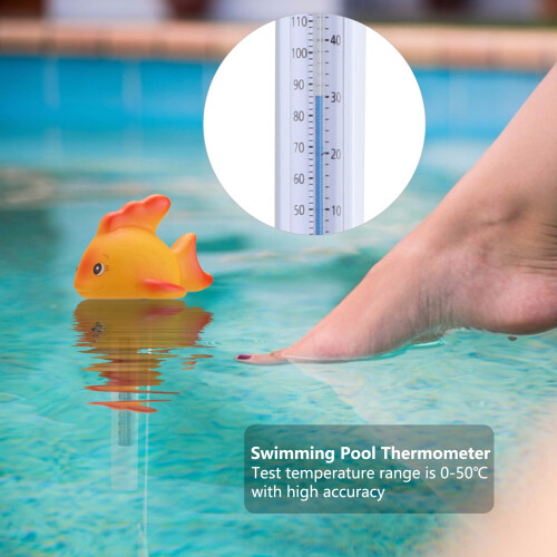 Goldfish Floating Pool Thermometer: Accurate Durable Fun Water Gauge 2
