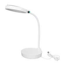 130mm 2X &amp; 13X LED Magnifying Desk Lamp White for Tattoo &amp; Manicure
