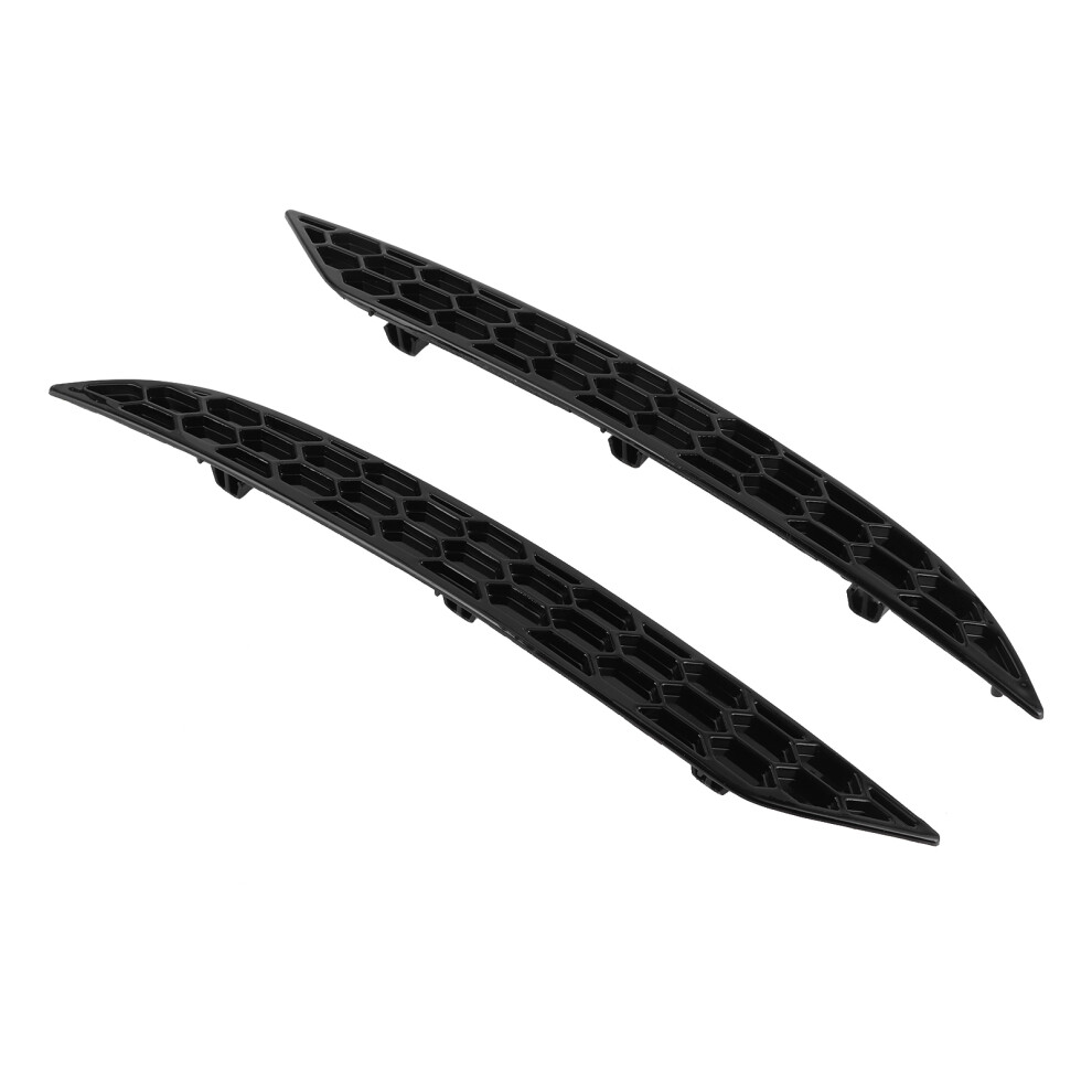 2Pcs Gloss Rear Bumper Reflector Honeycomb Delete Fits Mk7.5 2017-2020 Black 9491379201364