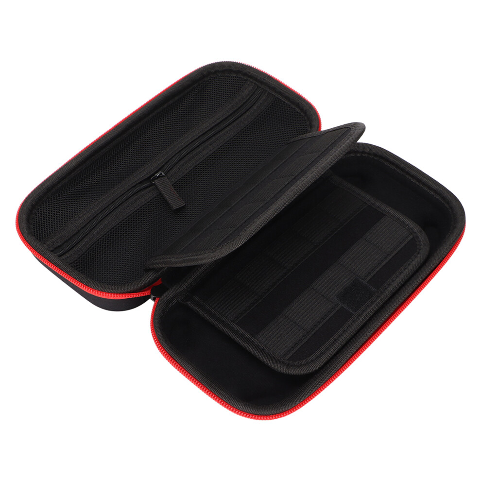 Hard Shell Game Console Storage Bag For Switch 2Zipper Eva Portable Red 9331375498279