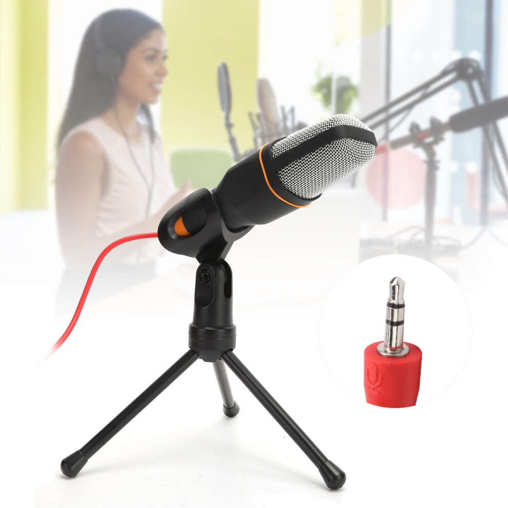 Wired Condenser Microphone With Tripod, 50Hz-16Khz Black 5071379203540