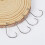 Wide Belly Crank Hook Luya Crank Hook Red Worm Hook Fish Hook 4/0 8