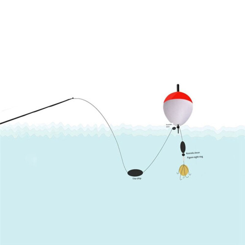 Red & White Float, Long-Distance Float, Foam Float, Foam, Large Buoyancy Fish Float 25g 1