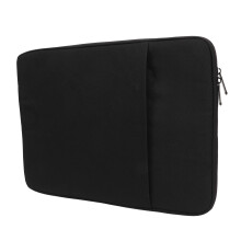 Étui pour ordinateur portable avec fermeture à double zip, en tissu Oxford, compatible avec les notebooks de 14,1 pouces et 15,4 pouces, no