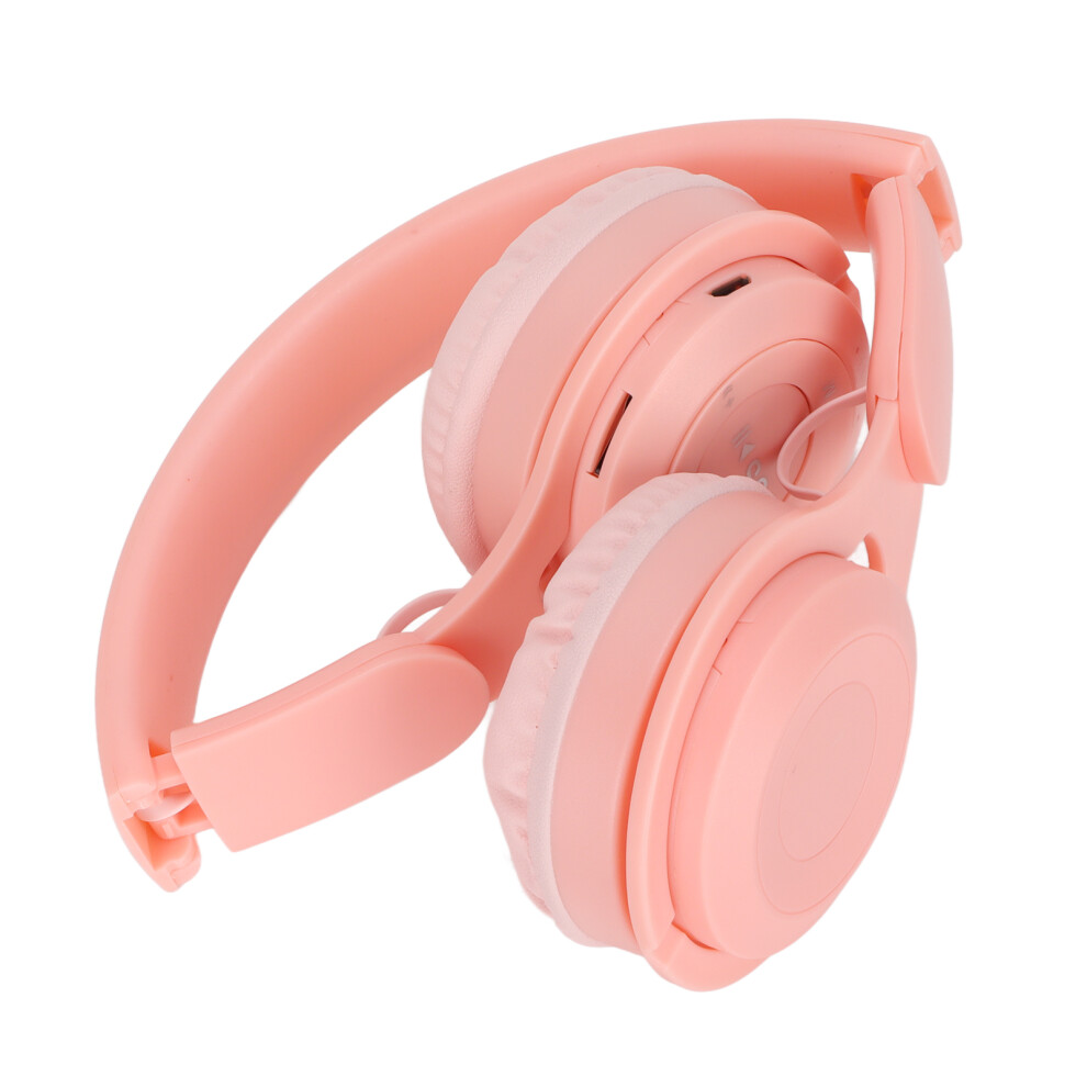 Macaron Style Y08 Kids Headphones: 5.0 Bluetooth Foldable Design Pink 5071375504184