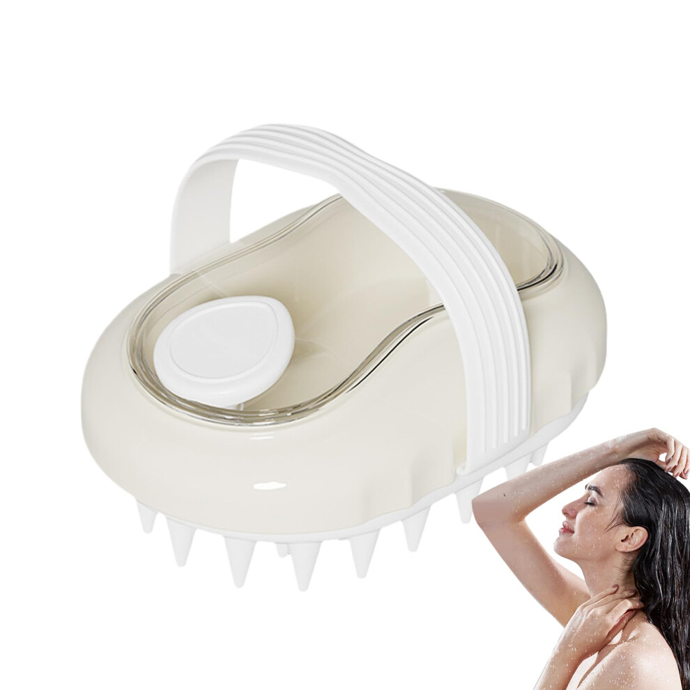 Scalp Massager Shampoo Brush with Soft Silicone Bristles for Gentle Massage and Deep Oil Removal