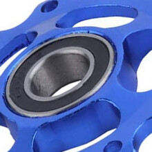 11T MTB Deragliatore Posteriore per Bicicletta Ruote Puleggia Puleggia con Cuscinetto un Sfera Deragliatore Anteriore Puleggia Guida, Nera