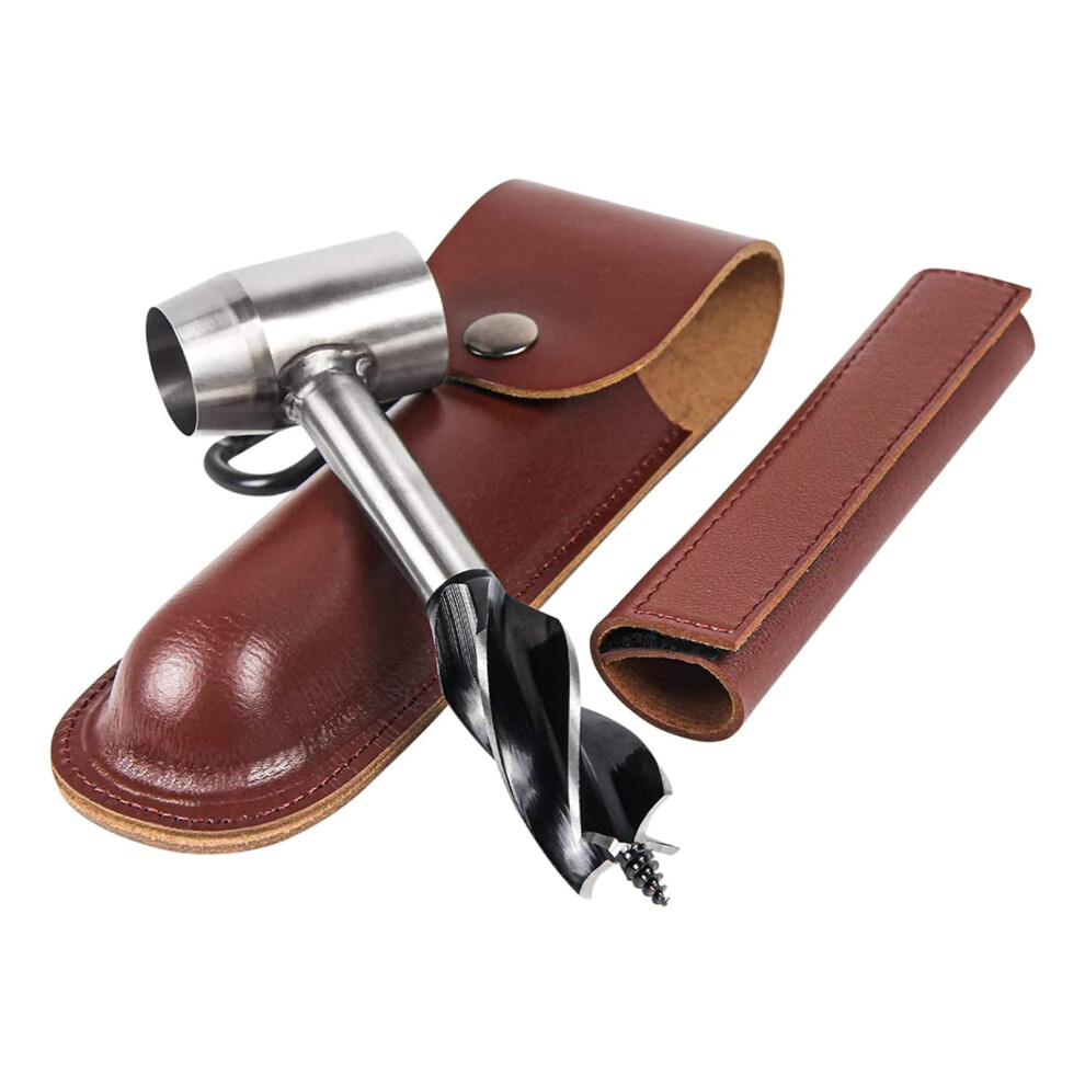 Multipurpose Manual Survival Drill Bit Carbon Steel Scotch Eye Wood Auger Portable Selftapping Wood Punch Tool 9382693204639