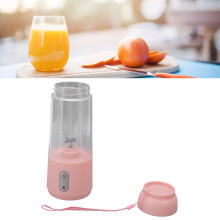 Licuadora personal 300 ml USB inalámbrica rosa 190x75mm
