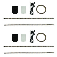 2X Wasser Dichter Elektro Roller Faltbare LED Licht Bänder für Skateboard, Roller, Party Dekoration für M365 1S