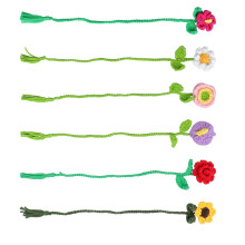 Häkel-Tier-Lesezeichen-Set mit-Lesezeichen Blumenkamerad