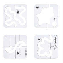 Freemotion Quilt-Lineal, Schablonen, Nählineal,-Stil C