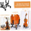 Violin Stand Foldable Adjustable Floor Rack for Home Classroom Easy Carry Black 3